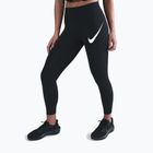 Dámske bežecké legíny Nike Tempo Swoosh Run High-Waisted 7/8 black/white