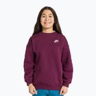 Detská mikina Nike Sportswear Club Fleece burgundy/white