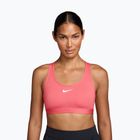Športová podprsenka Nike Swoosh Medium Support sea coral/white