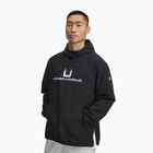 Pánska mikina Under Armour Unstoppable Woven Hoodie black/white