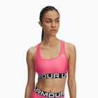 Treningový podprsenka Under Armour HG Authentics Mid Branded super pink/white