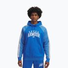Pánska mikina Under Armour Rival Fleece Colorblock Hoodie modrá atlantis/biela