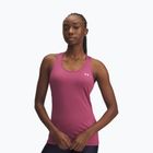 Dámske tréningové tričko Under Armour HeatGear Armour Racer fuchsia dusk/white