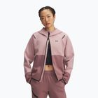 Dámska mikina Under Armour Unstoppable Fleece HZ tourmaline pink/maroon mist/black