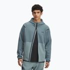 Pánska mikina Under Armour Unstoppable Fleece Full Zip HD jasper blue/serpentine/black