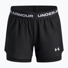 Detské tréningové šortky Under Armour UA Tech Play Up 2IN1 Shorts black/black/white