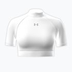 Dámske tréningové tričko Under Armour HeatGear Crop Mock white/halo gray