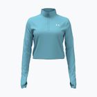Dámske tréningové tričko longsleeve Under Armour Tech Branded 1/2 Zip blue haze/lumos lime/white