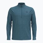 Pánske tričko longsleeve Under Armour Tech Textured 1/2 Zip boundless blue/black