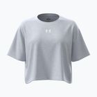Dámske tréningové tričko Under Armour Rival Boxy Tee Solid distant gray medium heather/white