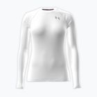 Dámske tréningové tričko longsleeve Under Armour HG Authentics Comp LS white/halo gray
