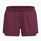 Dámske tréningové šortky Under Armour Tech Play Up 2IN1 Shorts claret/claret/ox blood