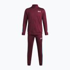 Detská tepláková súprava Under Armour Knit Track Suit vintage maroon/fresco blue/white