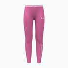 Detské legíny Under Armour HeatGear Branded Leggings pink frenzy/white