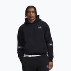 Pánska mikina Under Armour Icon Fleece Taped Hoodie ultimate black/white