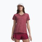 Dámske tréningové tričko Under Armour Tech V-Twist claret/ox blood