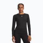 Dámske tréningové tričko longsleeve Under Armour ColdGear Crew ultimate black/white