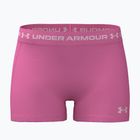 Dámske tréningové šortky Under Armour HeatGear Shorty pink frenzy/prime pink