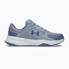 Pánske tréningové topánky Under Armour Edge Leather gravel/blue fog/blackout navy