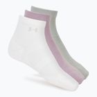 Dámske ponožky Under Armour Vanish 3 Pack mauve pink/titanium/purple echo