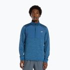 Pánske bežecké tričko longsleeve New Balance Athletics Heat Grid 1/2 Zip dark shoreline