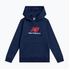 Detská mikina New Balance BB Stacked Logo Hoodie nb navy