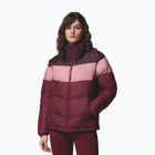 Dámska zateplená bunda Columbia Puffect II Colorblock rich wine/eraser pink/moonvista