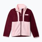 Pánska mikina Columbia Back Bowl II Full Zip rich wine/satin pink