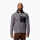 Pánska fleecová mikina Columbia Fast Trek Overlay Full Zip city grey/black