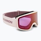 Lyžiarske okuliare Salomon Aksium 2.0 S heavenly pink/ml ruby