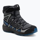 Detské turistické topánky Salomon XA Pro V8 Winter Waterproof turbulence / black / dark blue