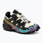 Pánske bežecké topánky Salomon Speedcross 6 GTX transparent yellow/black/waterfall