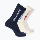 Ponožky Salomon Everyday Crew 3 pairs spellbound/vanilla ice/lunar rock