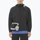 Pánska vetrovka Salomon Outwind Full Zip deep black