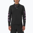 Pánske bežecké tričko longsleeve Salomon Shakeout Core deep black