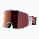 Lyžiarske okuliare Salomon Sentry Pro Sigma S3 translucent frozen/sigma fire red