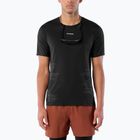 Pánske bežecké tričko Salomon Sense Aero GFX Tee SS deep black/black beauty