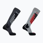 Lyžiarske ponožky Salomon S/Access 2-Pack anthracite/light grey