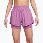 Dámske šortky Nike One Dri-Fit High-Waisted 3" 2In1 light magenta/white