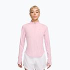 Dámske bežecké tričko s dlhým rukávom Nike Tempo Swoosh Run Dri-Fit 1/4-Zip pink foam/white