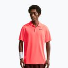 Pánske tenisové tričko Nike Court Dri-Fit Polo Solid hot lava/black
