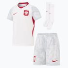 Detská futbalová súprava Nike Dri-Fit Poland Stadium Home Kit white/field silver