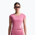Dámske bežecké tričko Nike Swoosh Run Dri-Fit peony/photon dust/white
