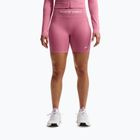 Dámske tréningové šortky Nike Pro Seamless High Waisted Biker 5" peony/white