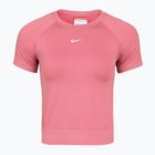Dámske tréningové tričko Nike Pro Seamless Dri-Fit peony/white