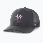 47 Značka New York Yankees Volcanic Trucker baseballová čiapka čierna
