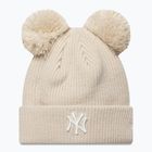 Dámska zimná čiapka  New Era Double Pom Beanie New York Yankees stone