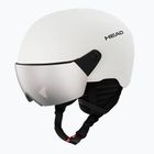 Detská lyžiarska prilba HEAD Yuki Visor Jr marshmallow/silver/red