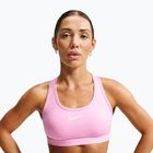 Fitness podprsenka Nike Swoosh pink rise/white