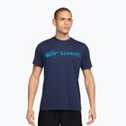 Pánske bežecké tričko Nike Dri-Fit Running T-Shirt midnight navy/light current blue